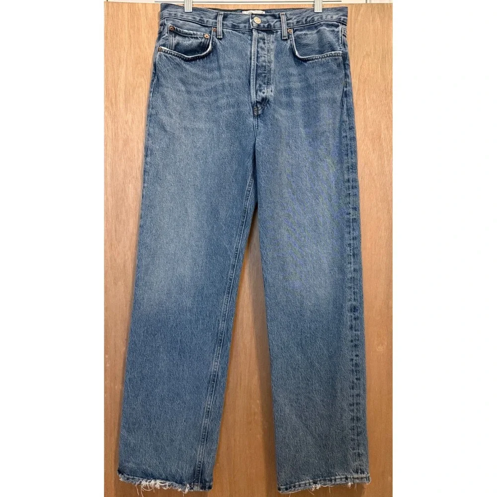 AGOLDE Fran Low Slung Straight Jeans Size 27 A9157-1141 Reign Wash